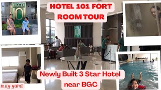 Hotel 101 Fort Staycation 2024  Newly Built Hotel Near BGC  An Air BNB Room Style  Mhy Yumi [upl. by Arnie]