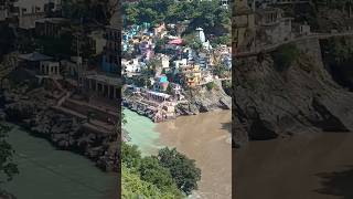 Bhagirathi amp Alaknanda Sangam Rudraprayag Rishikeshcontentcreator 1million [upl. by Arem]