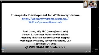 Therapeutic Development for Wolfram syndrome  Dr F Urano [upl. by Touber]