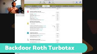 396 Ep 026 Backdoor Roth Turbotax Video Tutorial [upl. by Goetz]