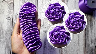 Whole Ribbon Rose  Ribbon Flowers  How to make an easy ribbon rose [upl. by Kampmeier]