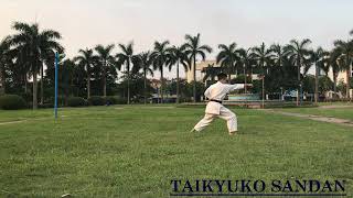 TAIKYOKU SANDAN  SHOTOKAN RYU KARATE  KATA [upl. by Yila]