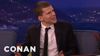 Jesse Eisenberg People Who Smile A Lot Are Deranged  CONAN on TBS [upl. by Brost]