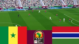 Senegal 3 vs 0 Gambia 2024 CAF Full match  Video game simulation pes 2021 [upl. by Aicnatsnoc]