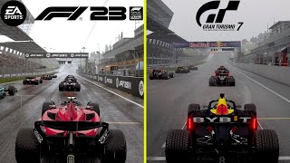 F1 23 vs Gran Turismo 7 PS5 Graphics Comparison EApartner [upl. by Resiak51]