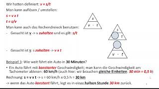 Mechanik 9 Geschwindigkeit I [upl. by Thunell]