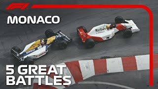 Five Great Battles At The Monaco Grand Prix [upl. by Aradnahc]