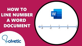 How to Line Number a Word Document [upl. by Ursa]