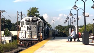 NJT 4104 GP40PH Leads NJT 5531 [upl. by Aitropal]