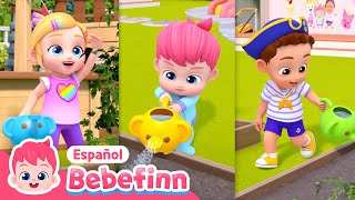 ¡Vamos a Cuidar las Plantas y Verlas Crecer🥬🥕🍎  Canciones Infantiles  Bebefinn en español [upl. by Thecla]