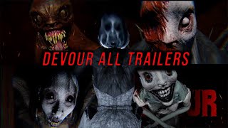 Devour All Maps Trailers  DEVOUR The Manor Trailer included [upl. by Egiaf]