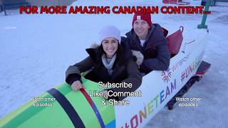 Experiencing an Olympic Bobsleigh in Calgary at WinSport Olympic Park Calgary [upl. by Skill]