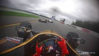 IndyCar 2018  Big Crash at Pocono  Robert Wickens seriously injured  ONBOARD REPLAY [upl. by Anuaik]