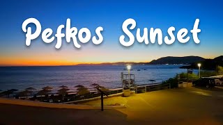 Pefkos Sunset [upl. by Kcirtemed]