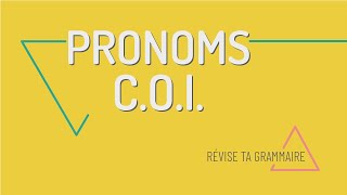 Révise ta grammaire  les pronoms COI lui leur [upl. by Trip]