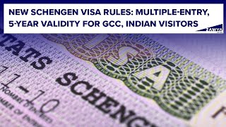 New Schengen visa rules Multipleentry permits 5year validity for GCC Indian visitors [upl. by Schober]