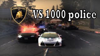 gallardo vs 1000 police  Need for speed most wanted mod [upl. by Nosnirb]