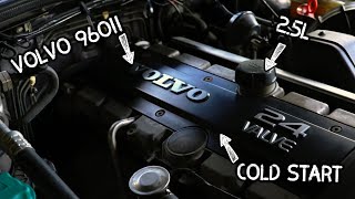 Cold Starting My Old Volvo 960 Without The Rear Muffler  Volvo 960 [upl. by Oznole]