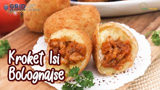 Resep Kroket Isi Bolognaise Resep Kroket Kentang yang Enak dan Kesukaan Keluarga [upl. by Roswald]