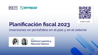 Planificación fiscal 2023 Inversiones en portafolios del país o del exterior [upl. by Newbold]