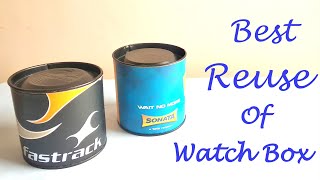 Best Reuse of Watch Box  Best Out Of Waste Craft Ideas  DIY  Make It Easy Craft [upl. by Nylrahc]