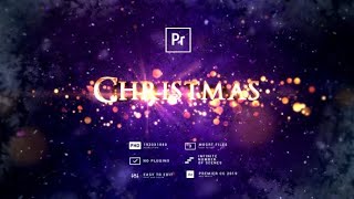 Premiere Pro Template Christmas Greeting Titles [upl. by Allecram]