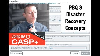 Disaster Recovery Concepts  CompTIA CASP PBQ 3 [upl. by Eelydnarb]