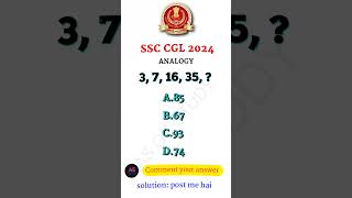 SSC cgl  Number Analogy Reasoning Previous Year Question  SSC GD reasoning class  upsc ssc [upl. by Sallad]