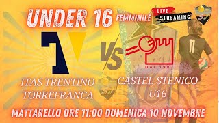 Under 16 femminile Itas Trentino Vs Castel Stenico [upl. by Waal]