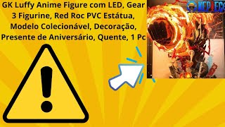 GK Luffy Anime Figure com LED Gear 3 Figurine Red Roc PVC Estátua Modelo Colecionável 1 Pc [upl. by Daph110]