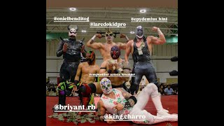 El publico premiando a El Bendito Emperador Azteca Laredo Kid Epydemius King Charro y Briyant RB [upl. by Atires]