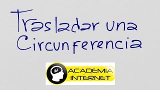 Al trasladar la circunferencia x2y236 al centro24 Cuál sería su ecuación [upl. by Tjader533]