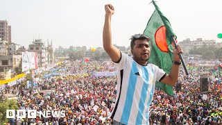 Bangladesh rally attracts tens of thousands to demand new elections  BBC News [upl. by Alec]