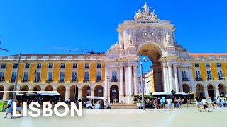 Lisbon Downtown  Lisbon Portugal Walking Tour [upl. by Hime]