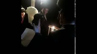 Hasidic Jewish wedding ceremony in Ribnitz shul in Airmont NY [upl. by Nahsaj172]