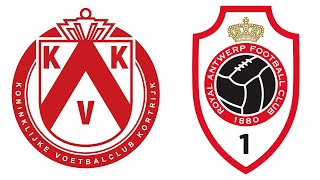 Kortrijk  Antwerp Jupiler Pro League  09112024 [upl. by Fechter]