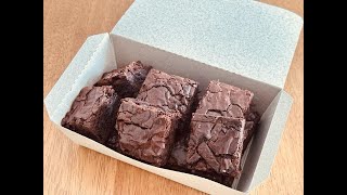 Chewy brownies in the box for picnic  classic chewy brownies recipe [upl. by Tnelc]