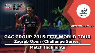 Zagreb Open 2015 Highlights SAKAI Haruka vs NI Xialian R 64 [upl. by Aleakam]