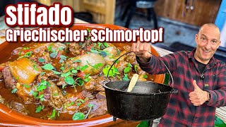 Stifado  der griechische Schmortopf  Westmünsterland BBQ [upl. by Suoicserp]