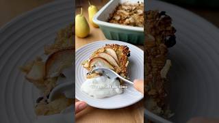 Pear Baked Oats [upl. by Enilegnave]