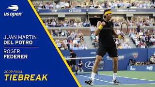 Juan Martin del Potro vs Roger Federer Tiebreak  2009 US Open Final [upl. by Stefa801]