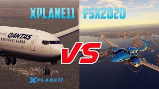 XPLANE 11 VS NEW MICROSOFT FLIGHT SIMULATOR 2020 [upl. by Nilac]