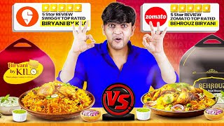 Trying Zomato vs Swiggy Bestseller Biryani [upl. by Salita]