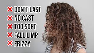 How to Style Curls that Fall Flat Dont Last or Are Overly Soft [upl. by Nnaecarg]