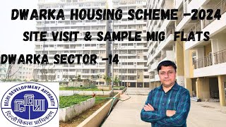 DDA DWARKA HOUSING SCHEME 2024  SITE VISIT amp SAMPLE 2BHK FLATS SECTOR 14 DWARKA [upl. by Mundt]