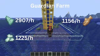 Minecraft EASIEST Guardian Farm  No Portals [upl. by Grady]