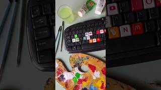 customising keyboard part 12 acrylic drawing acrylicpaint acrylicpainting painting art artist [upl. by Adnuhsor]