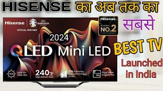 Hisense U7N Mini Led Backlight 4K Qled Tv Launched in India  Hisense Best 4K Tv [upl. by Higgins665]