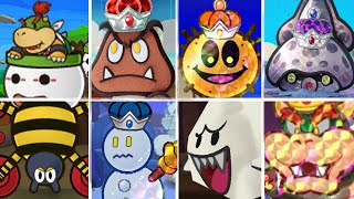 Paper Mario Sticker Star  ALL Bosses [upl. by Sisenej927]