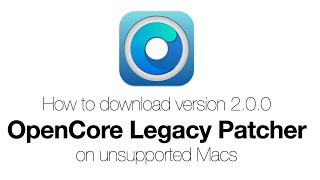 How to get OpenCore Legacy Patcher 200 Nightly [upl. by Jarad86]